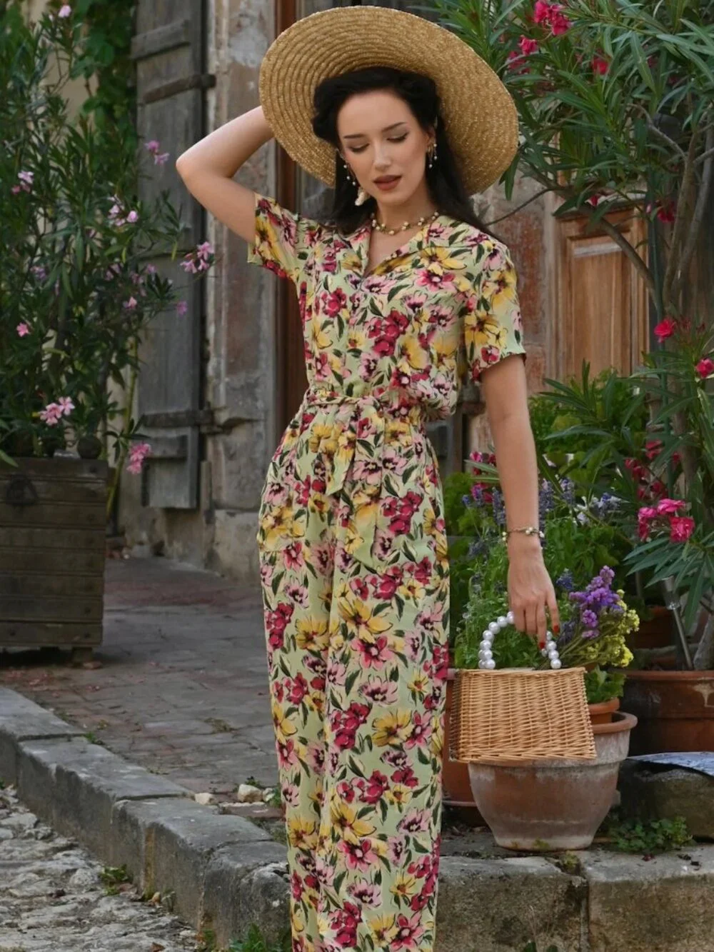 Lauren Siren Suit in Wildflower Size UK 10 (NWT)